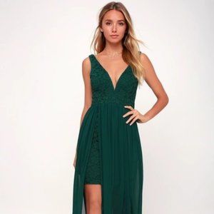 Make Way for Wonderful Forest Green Maxi Dress